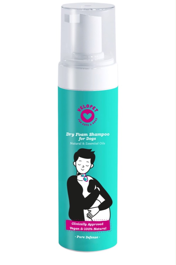 Velopet Dry Foam Shampoo for Dogs